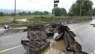 Ovako sada izgleda srušeni most zbog obilnih padavina kod Adrana