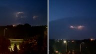 Nevreme samo što nije pogodilo Pančevo, munje sablasno paraju nebo