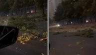 Milica Mitrović se našla na ulici usred oluje, snimila jezive scene
