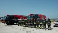 Prezentacija novih vatrogasnih vozila na aerodromu Niš