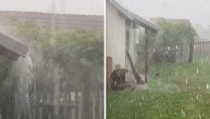 Snimak snažnog nevremena koje je pogodilo gornjomilanovački kraj