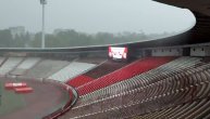 Pogledajte potop na stadionu Zvezde zbog jakog pljuska