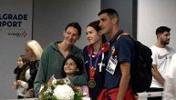 Angelina Topić stigla na beogradski aerodrom: Evropska prvakinja dočekana gromoglasnim aplauzom