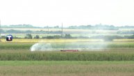 Pala ultra laka letelica kod aerodroma "13. maj" u Zemun polju