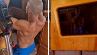 Topalko pokazao i brod i mišiće: Pevač radi zgibove na "ljutoj mašini"