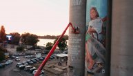Ršumovićevi stihovi oslikani kao mural na beogradskim Silosima