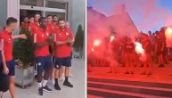 Delije dočekale igrače Olimpijakosa u Leskovcu