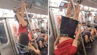Totalna ludnica u metrou u Njujorku: Ulčnii zabavljači napravili performans