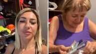 "Valjam se i plačem": Jovana Jeremić snimala majku u stanu dok joj daje poklone