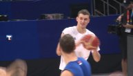 Pogledajte kako su Orlovi namsetili ruku pred meč sa Kanadom: Šuterski trening košarkaša Srbije