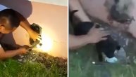 Razvalio zid kuće samo da spase živote jednog preslatkog štenca