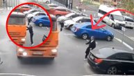 Momak uleteo i sprečio katastrofu: Kamion se kretao bez kontrole