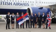 Doček prvog leta BA888 British Airways London-Beograd posle trinaest godina