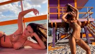 Stanija raspalila maštu kadrovima sa plaže: Vrela starleta uživa na pesku u minijaturnom bikiniju