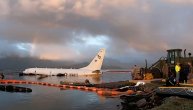 Havaji: Izvlačenje nasukanog aviona P-8 Poseidon iz mora