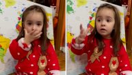 Ksenija (2) iz Beograda već zna celu kartu sveta, a sada je pozdravila sve na poseban način