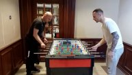 Duljaj i Stojković zaigrali stoni fudbal: Trener pobedio, pa imao i zanimljivu poruku