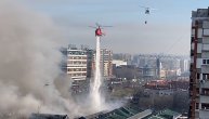 Pogledajte helikoptere MUP u borbi sa vatrom: Snimak odozgo gašenja požara u Bloku 70