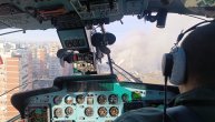 Kako su helikopteri MUP Srbije obuzdavali vatrenu stihiju: Snimci iz pilotske kabine