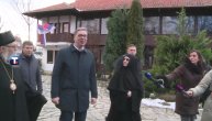 Vučić u poseti manastiru Svetog Pantelejmona u blizini Vranja