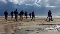Partizanov trening na plaži na Kipru