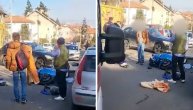 Oboren motociklista, delovi rasuti po ulici: Hitna pomoć na licu mesta