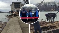 Ovo su snimci sa lica mesta: Uklonjen splav "Gusar" na Savskom keju