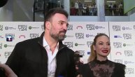 Ivan Bosiljčić u društvu supruge Jelene Tomašević na premijeri filma "Jorgovani" na FEST-u