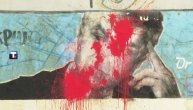 Oskrnavljen mural posvećen Zoranu Đinđiću kod Filozofskog fakulteta
