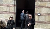 Andrija Milošević sa suprugom na sahrani Bojane Janković