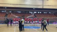 Slavlje košarkaša Vojvodine nakon osvojenog trofeja KLS