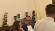 Ana Sević sa mužem na slavi kod Darka Lazića