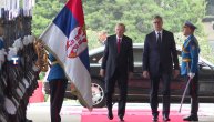 Vučić dočekao turskog predsednika Redžepa Tajipa Erdogana ispred Palate Srbija