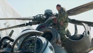 Obuka na helikopterima Mi-35 na vojnom aerodromu Morava u Lađevcima kod Kraljeva