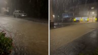 Kiša izazvala poplave i odrone, grad blokiran: Dramatični snimak iz Jablanice