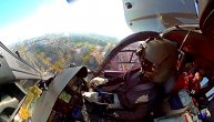 Pogled iz pilotske kabine: Hitan medicinski prevoz povređenog helikopterom MUP Srbije