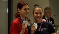 Srebrne atletske kraljice stigle u Beograd: Doček Angeline Topić i Adriane Vilagoš