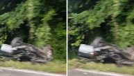 Saobraćajna nesreća kod Valjeva: Vozilo smrskano