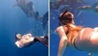 Kada vidite snimke vilica će vam pasti do poda: Vrela odbojkašica zaplivala sa ajkulama