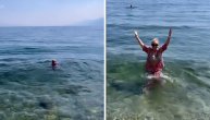 U svilenom kompletu počela da roni, ljudi u čudu: Lepa Brena skočila u more sa sve garderobom