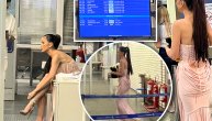 Milica Pavlović u haljini sa venčanja ušla na niški aerodrom: Ljudi ostali u čudu!