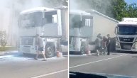 Zapalio se kamion u Beogradu: Snimak sa lica mesta