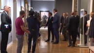 Vučić i Makron obilaze Galeriju Matice srpske u Novom Sadu