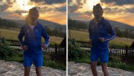"Visinske pripreme!" Gagi Jovanović se uz Užičko kolo, u trenerci Srbije, obraća Noletu