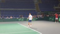 Novak Đoković radi pripreme pred meč sa Cicipasom
