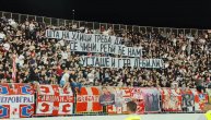 Navijači Zvezde na poluvremenu podigli parolu na račun Grobara