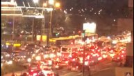 Velike gužve u ulici Milentija Popovića