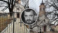 Ovo je dvorište crkve u kojoj je preminuo Milinković