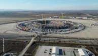Gradilište Nacionalog stadiona viđeno iz vazduha