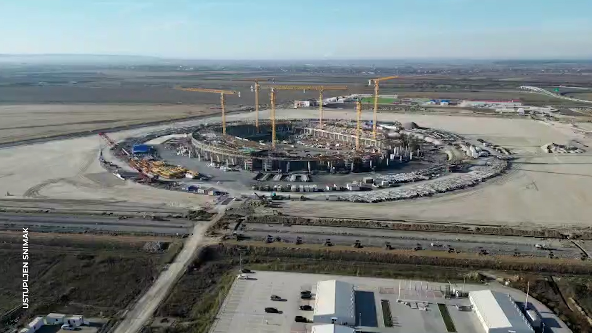 Stadiona Rags Gradilište Nacionalog stadiona viđeno iz vazduha - Telegraf.tv